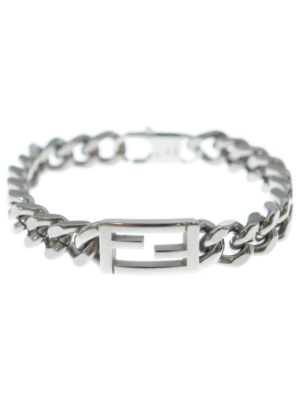 Fendi Baguette Chain Bracelet Silver